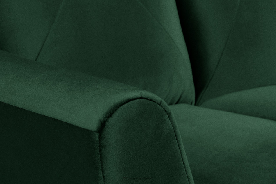 MIRO Ciemnozielona sofa trzyosobowa na nóżkach ciemny zielony - zdjęcie 5