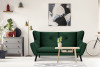 MIRO Ciemnozielona sofa trzyosobowa na nóżkach ciemny zielony - zdjęcie 2