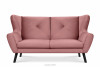 MIRO Różowa sofa 3 osobowa welur różowy - zdjęcie 1