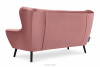 MIRO Różowa sofa 3 osobowa welur różowy - zdjęcie 4