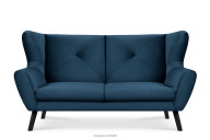Sofa trzyosobowa elegancka granatowa