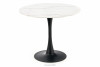 REDERI Okrągły stół na jednej nodze czarno-biały biały/czarny - zdjęcie 1
