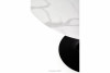REDERI Okrągły stół na jednej nodze czarno-biały biały/czarny - zdjęcie 6