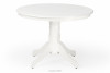 CRAGO Okrągły stół klasyczny do jadalni biały - zdjęcie 1