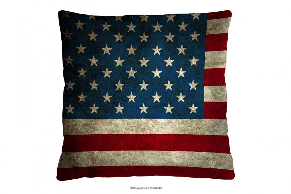 APHODI Poduszka flaga ameryki niebieski/czerwony/biały - zdjęcie