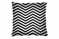 Poduszka zigzag czarnobiała 40x40