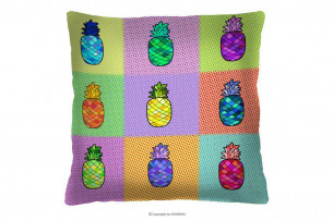 HIRTI, https://konsimo.pl/kolekcja/hirti/ Kolorowa poduszka w ananasy wielokolorowy - zdjęcie