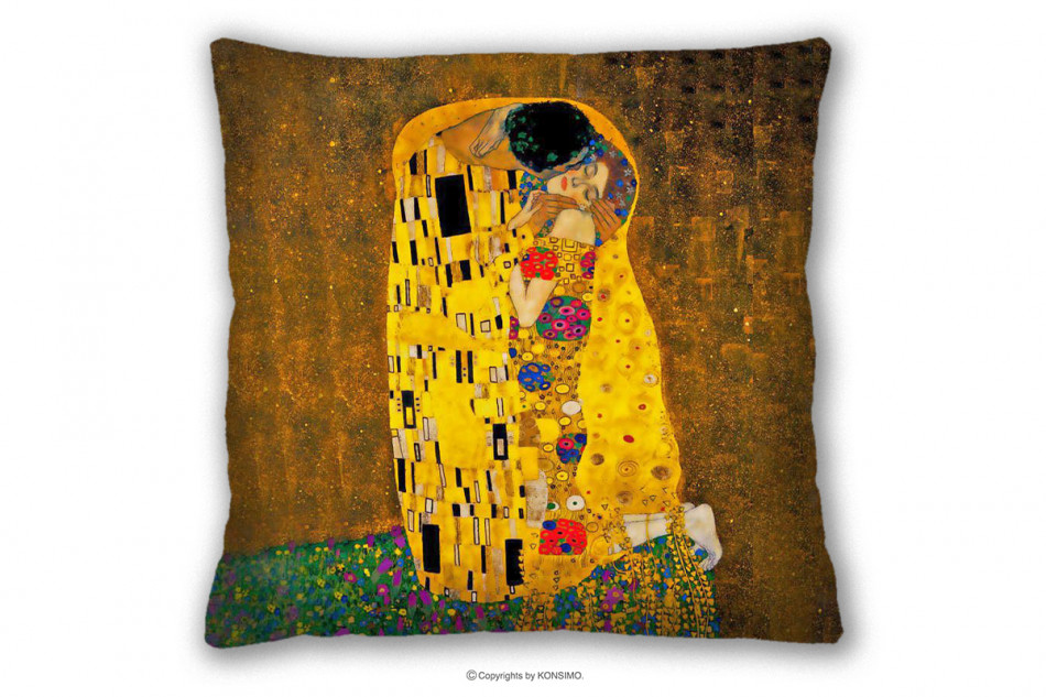 ARTIFE Poduszka obraz Gustav Klimt wielokolorowy - zdjęcie