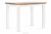 DAVI Skandynawski stół z krzesłami do kuchni dąb craft złoty/biały - zdjęcie 4