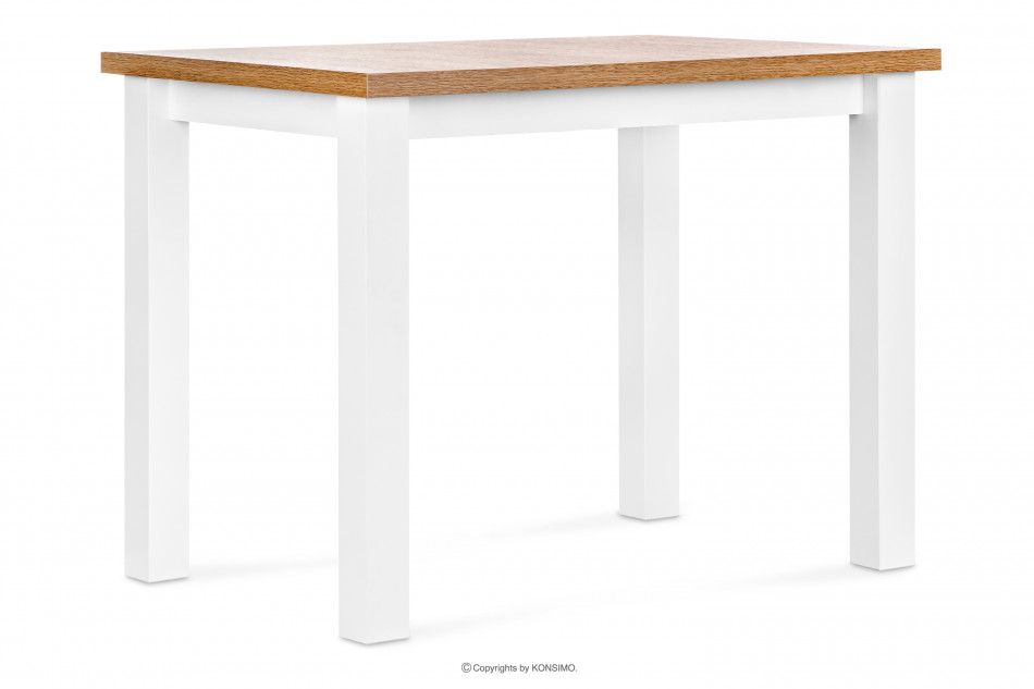 DAVI Skandynawski stół z krzesłami do kuchni dąb craft złoty/biały - zdjęcie 3