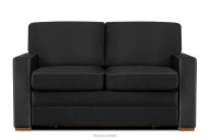 Sofa rozkładana do przodu z wygodnym wysokim oparciem grafitowa