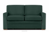 EMBER Sofa rozkładana do przodu z wygodnym wysokim oparciem zielona ciemny zielony - zdjęcie 1