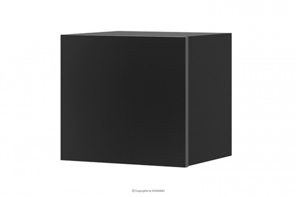 PAVO Półka wisząca kwadrat czarny połysk czarny połysk - zdjęcie 0