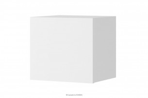PAVO, https://konsimo.pl/kolekcja/pavo/ Półka wisząca kwadrat biały połysk biały połysk - zdjęcie