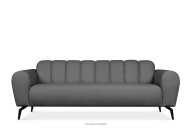 Sofa trzyosobowa na nóżkach jasnoszara