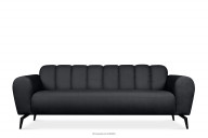 Nowoczesna sofa 3 na nóżkach ciemnoszara