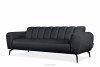 RUBERO Nowoczesna sofa 3 na nóżkach ciemnoszara ciemny szary - zdjęcie 3