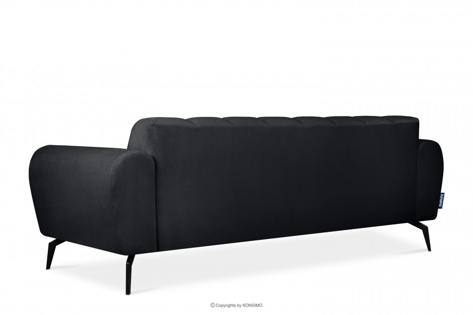 RUBERO Nowoczesna sofa 3 na nóżkach ciemnoszara ciemny szary - zdjęcie 3