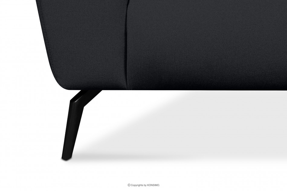 RUBERO Nowoczesna sofa 3 na nóżkach ciemnoszara ciemny szary - zdjęcie 5