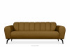 RUBERO Nowoczesna sofa 3 musztardowa musztardowy - zdjęcie 1
