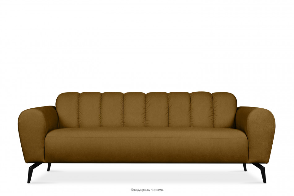 RUBERO Nowoczesna sofa 3 musztardowa musztardowy - zdjęcie 0