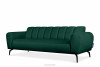 RUBERO Wygodna sofa 3 osobowa ciemnozielona ciemny zielony - zdjęcie 3