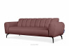 RUBERO Różowa sofa 3 osobowa na nóżkach różowy - zdjęcie 3