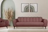 RUBERO Różowa sofa 3 osobowa na nóżkach różowy - zdjęcie 2
