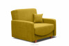 INCA Fotel rozkładany do spania amerykanka żółty żółty - zdjęcie 3
