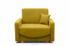 INCA Fotel rozkładany do spania amerykanka żółty żółty - zdjęcie 1