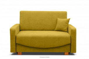 INCA, https://konsimo.pl/kolekcja/inca/ Sofa 2 rozkładana do spania amerykanka żółta żółty - zdjęcie
