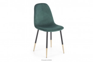 FABIOLI, https://konsimo.pl/kolekcja/fabioli/ Krzesło do salonu glamour butelkowa zieleń ciemny zielony - zdjęcie