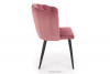 ARUM Krzesło tapicerowane muszelka różowe różowy - zdjęcie 3