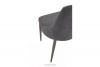 VILOSI Krzesło do jadalni tapicerowane welur szare szary - zdjęcie 10