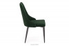 VILOSI Krzesło do jadalni tapicerowane welur zielone morski - zdjęcie 3