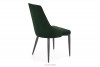 VILOSI Krzesło do jadalni tapicerowane welur zielone morski - zdjęcie 4