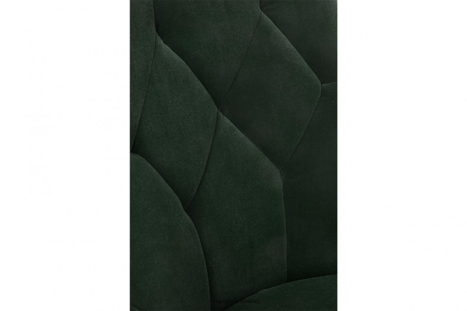 VILOSI Krzesło do jadalni tapicerowane welur zielone morski - zdjęcie 9