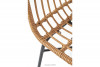 DRICA Proste krzesło rattanowe do jadalni naturalny - zdjęcie 8