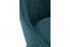 GRAPO Skandynawskie krzesło kubełek z podłokietnikami zielone na drewnianych czarnych nogach ciemny zielony - zdjęcie 10