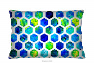 Kolorowa poduszka 60x40 we wzory