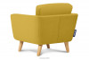TAGIO Żółty fotel skandynawski żółty - zdjęcie 4
