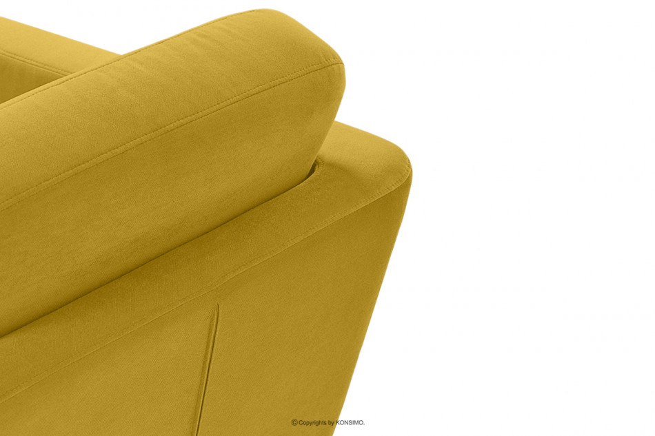 TAGIO Żółty fotel skandynawski żółty - zdjęcie 4