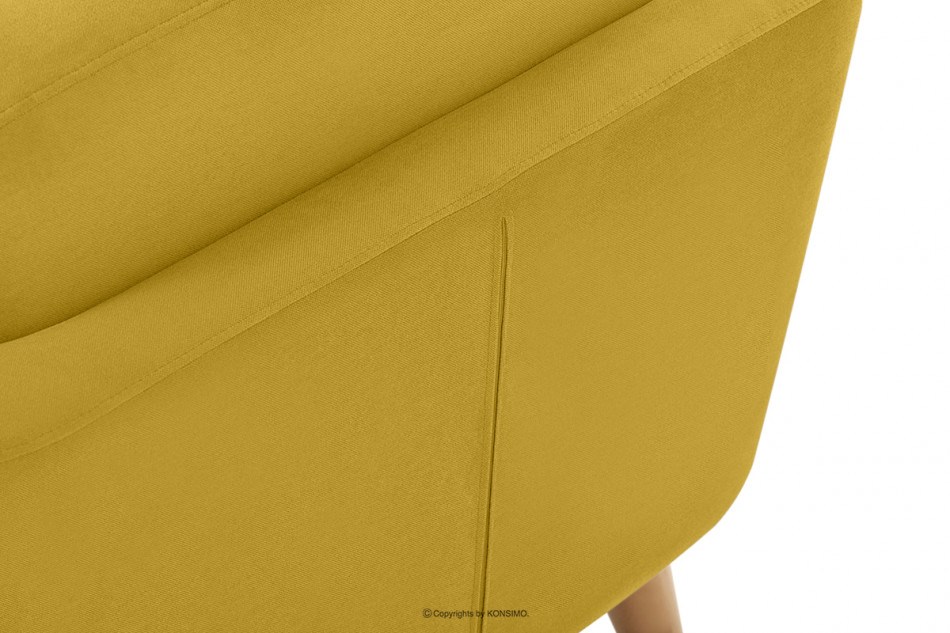 TAGIO Żółty fotel skandynawski żółty - zdjęcie 11