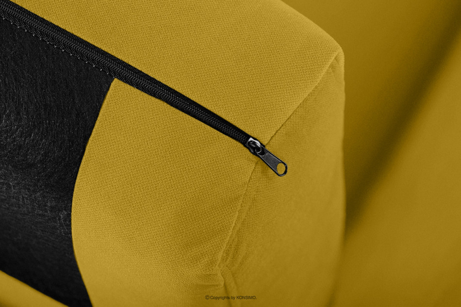 TAGIO Żółty fotel skandynawski żółty - zdjęcie 6