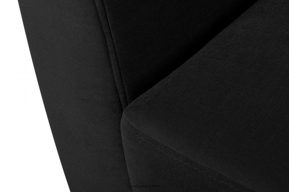 TAGIO Czarna skandynawska sofa 2 osobowa czarny - zdjęcie 8