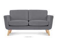Szara skandynawska sofa 2 osobowa