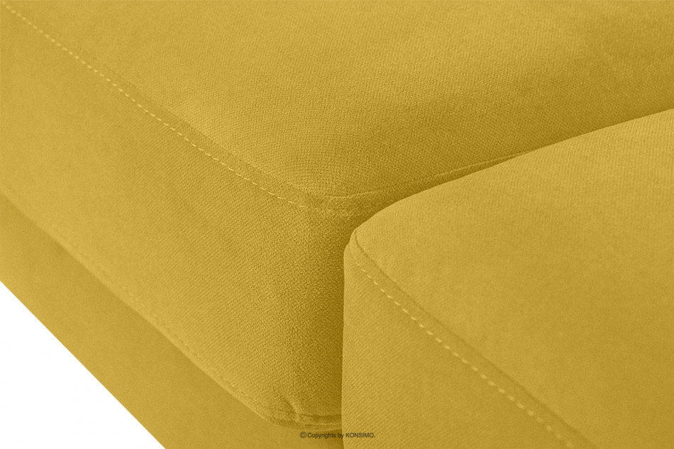 TAGIO Żółta skandynawska sofa 2 osobowa żółty - zdjęcie 4