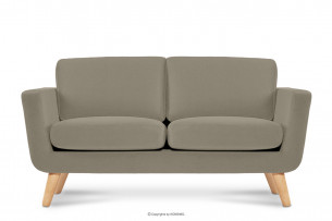 TAGIO, https://konsimo.pl/kolekcja/tagio/ Beżowa skandynawska sofa 2 osobowa beżowy - zdjęcie