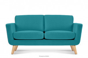 TAGIO, https://konsimo.pl/kolekcja/tagio/ Turkusowa skandynawska sofa 2 osobowa turkusowy - zdjęcie