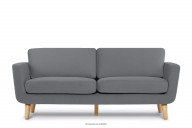 Szara skandynawska sofa 3 osobowa